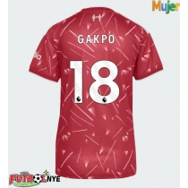 Camiseta Liverpool Cody Gakpo #18 Primera Equipación para mujer 2026-27 manga corta